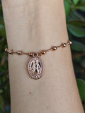 Pulsera Acero Inoxidable Gold Pink Virgen