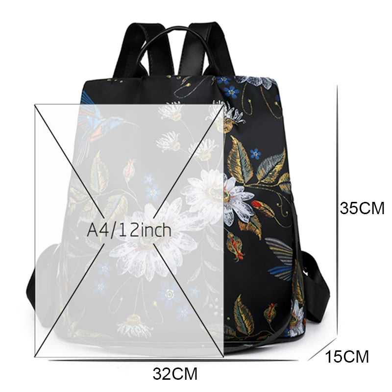 Fashion Backpack Women Oxford Cloth Shoulder Bags School Bag For Teenage Girls Light Ladies Travel Backpack Mochila Feminina Sac