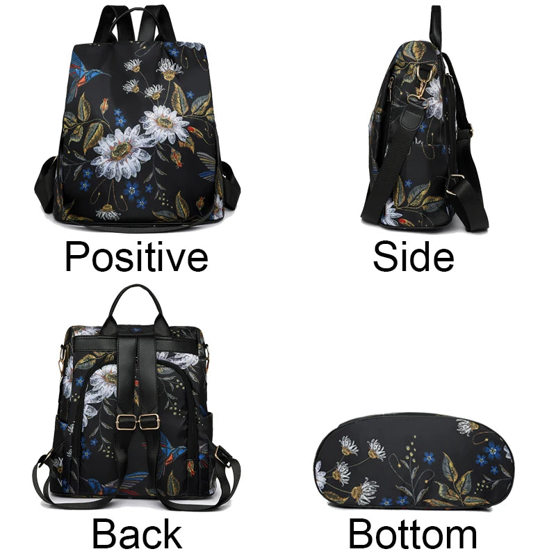 Fashion Backpack Women Oxford Cloth Shoulder Bags School Bag For Teenage Girls Light Ladies Travel Backpack Mochila Feminina Sac